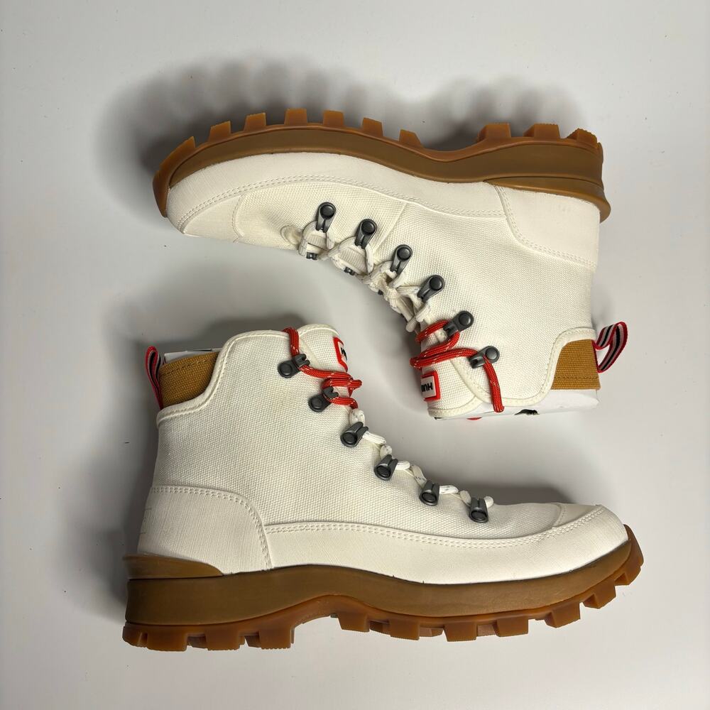 Hunter Canvas Desert Commando Boot in Natural - Picture 8 of 10